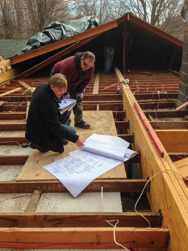 DMS reviewing construction plans